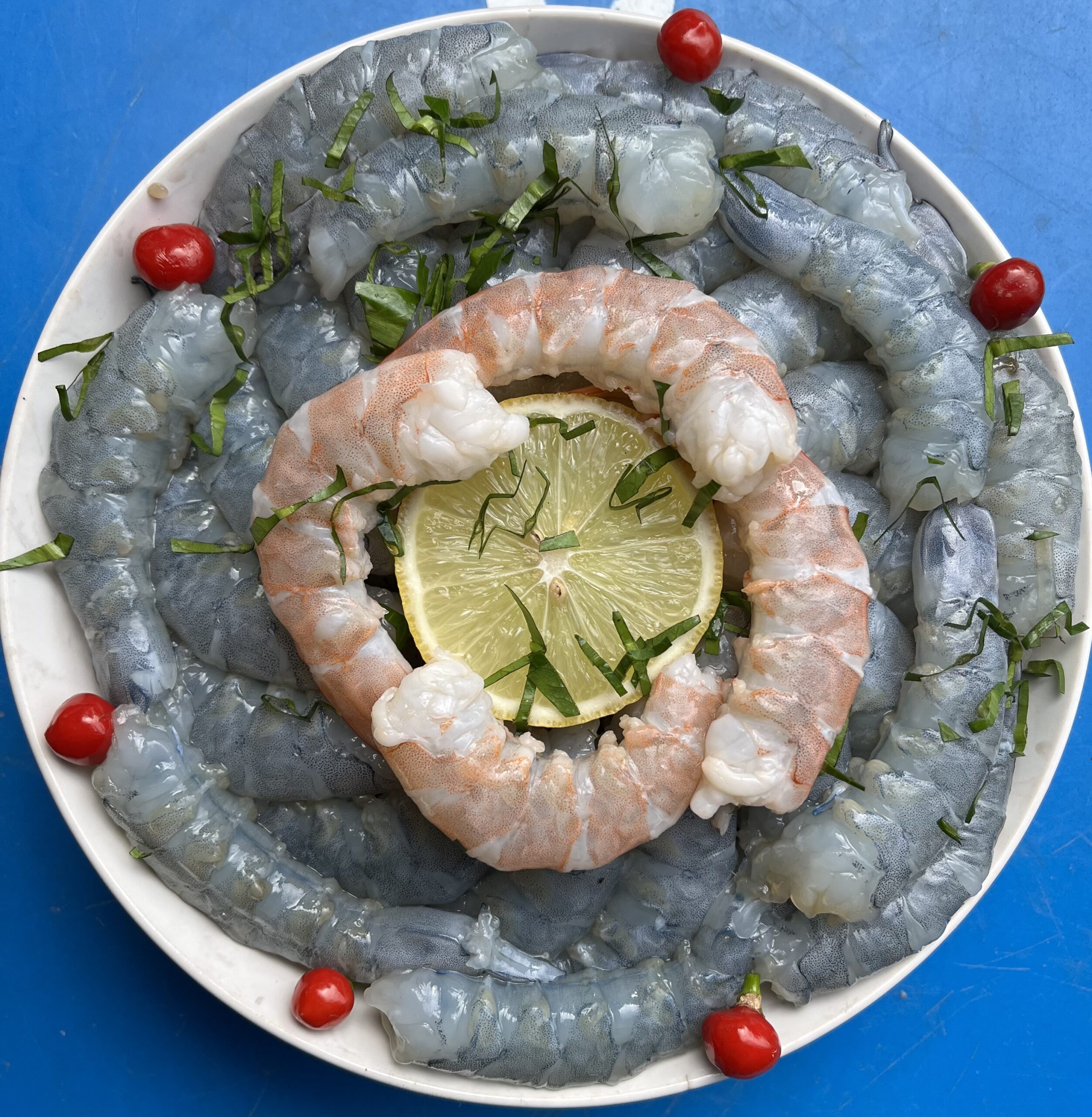 Photo de recette : crevettes cuites au jus de citron - Néoli